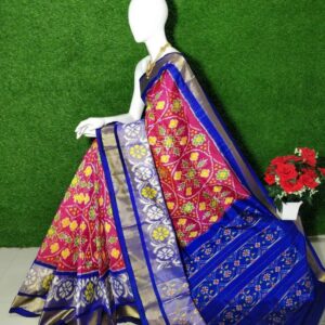 Ikat Pure Silk Saree