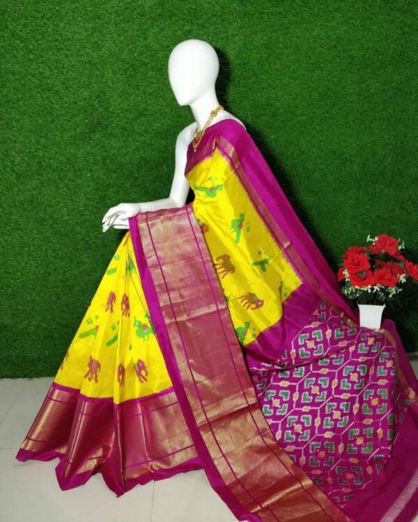 Rhythm Ikat Pure Silk Saree