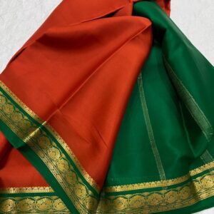 Semi-Mysore silk fancy Border sarees