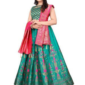 Majestic Banarasi Silk Lehenga