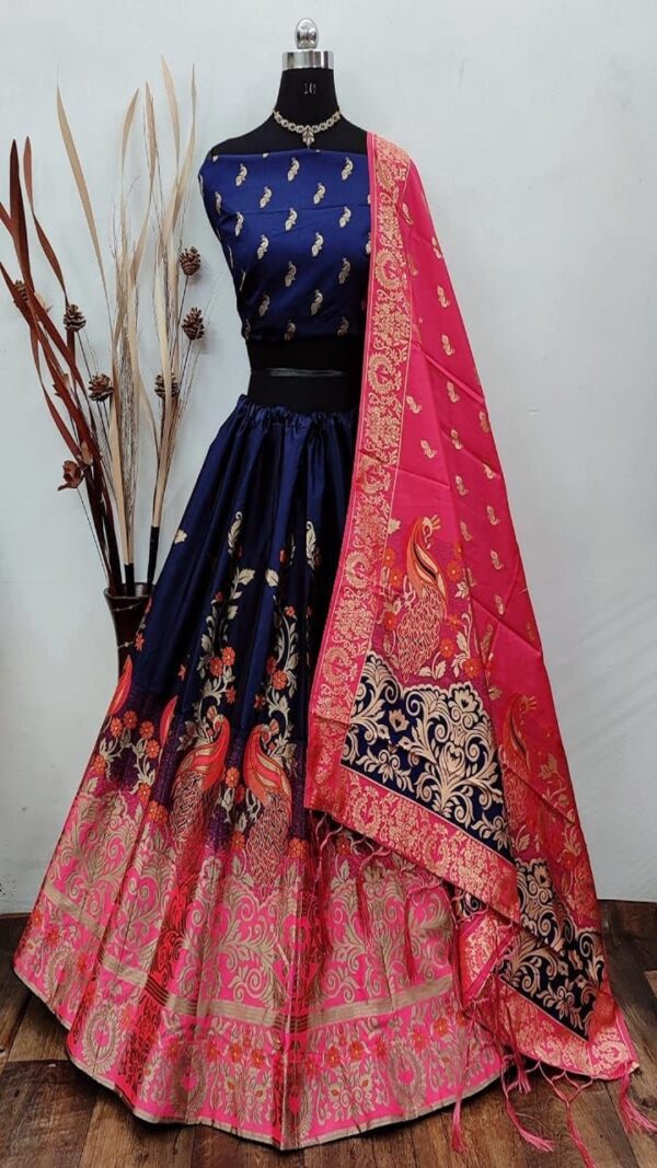 Queen Banarasi Silk Lehenga