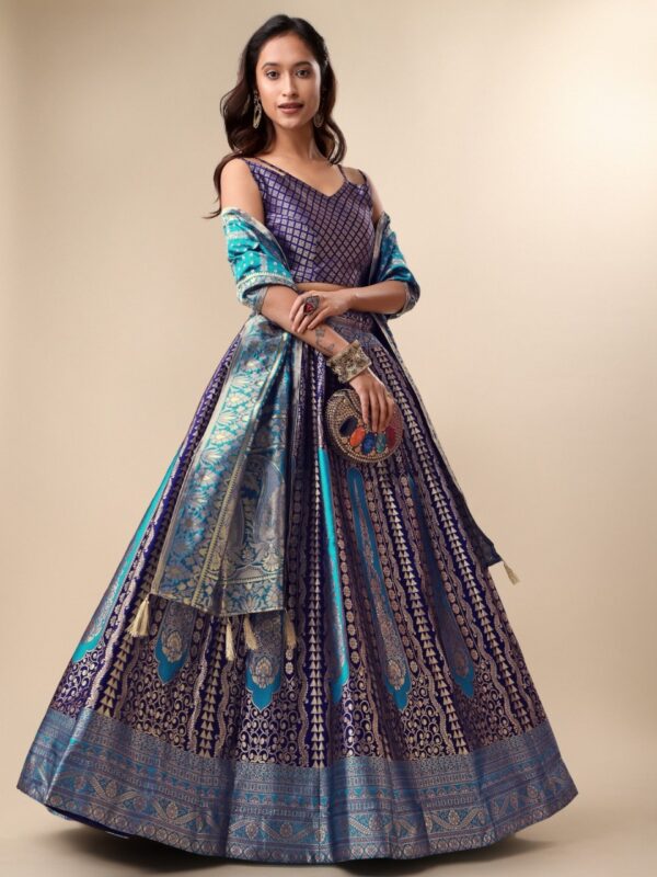 Saanvi Banarasi Silk Lehenga