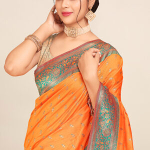 Gilded Banarasi Silk Saree