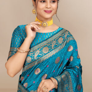 Heritage Banarasi silk Saree, Lustrous Weaves of Banarasi Silk